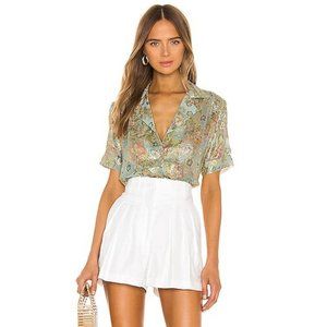 Hemant & Nandita Tiana Blouse - mint, S